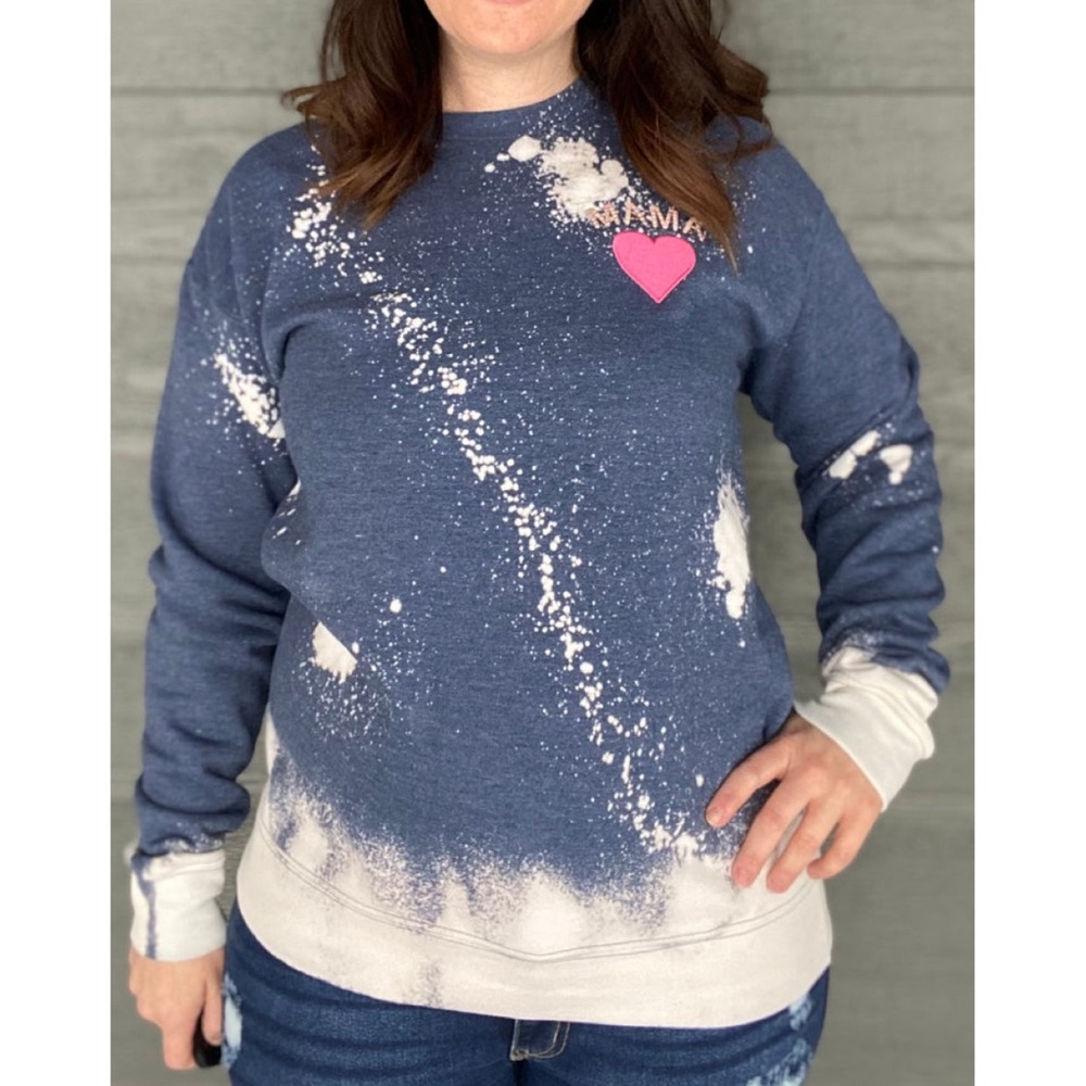Mama Sweatshirt On A Tultex Crewneck Sweatshirt